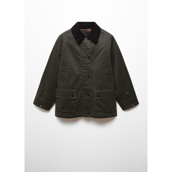 Mango Niagara Waxed Cotton Jacket NWT - Picture 14 of 15